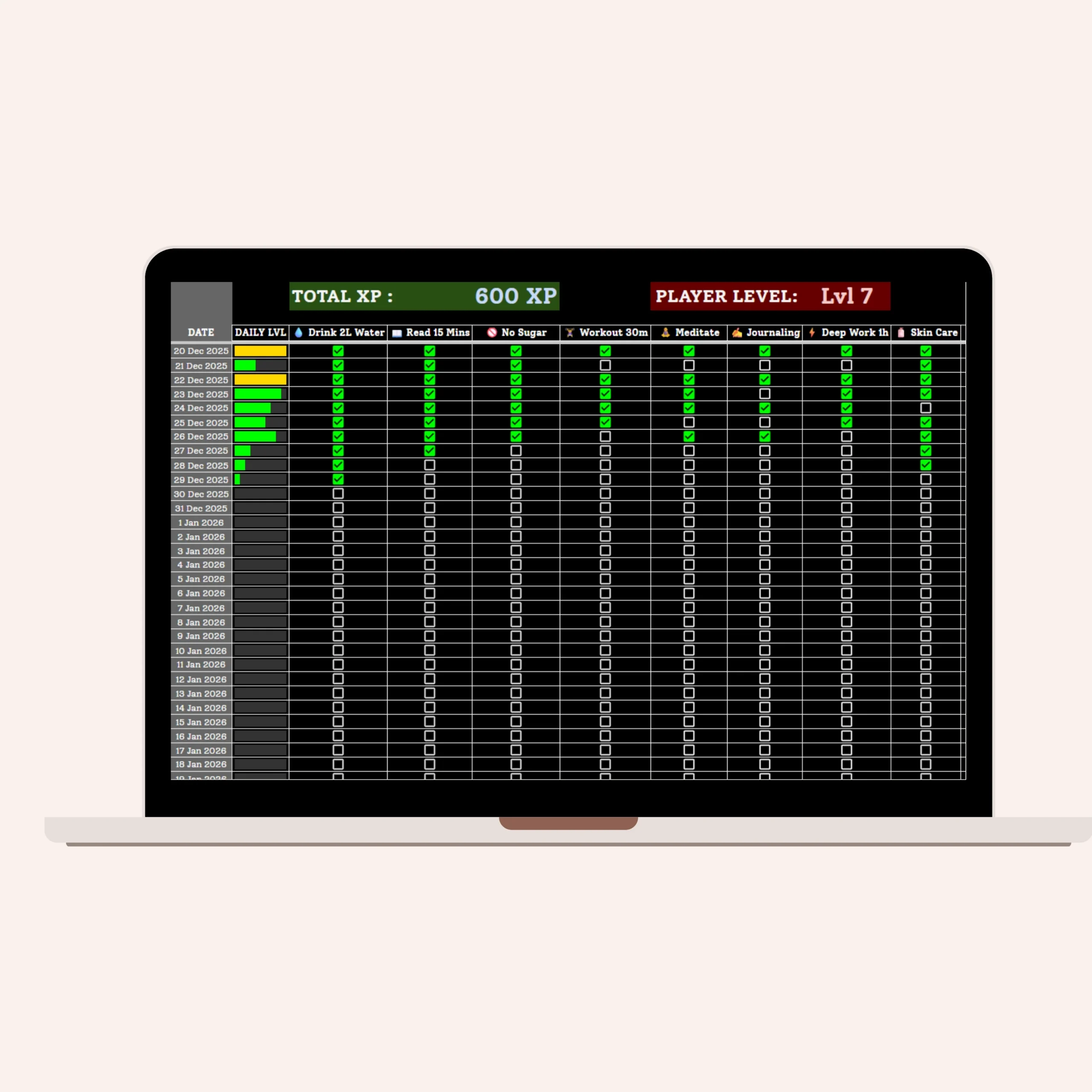 The Daily Habit Tracker