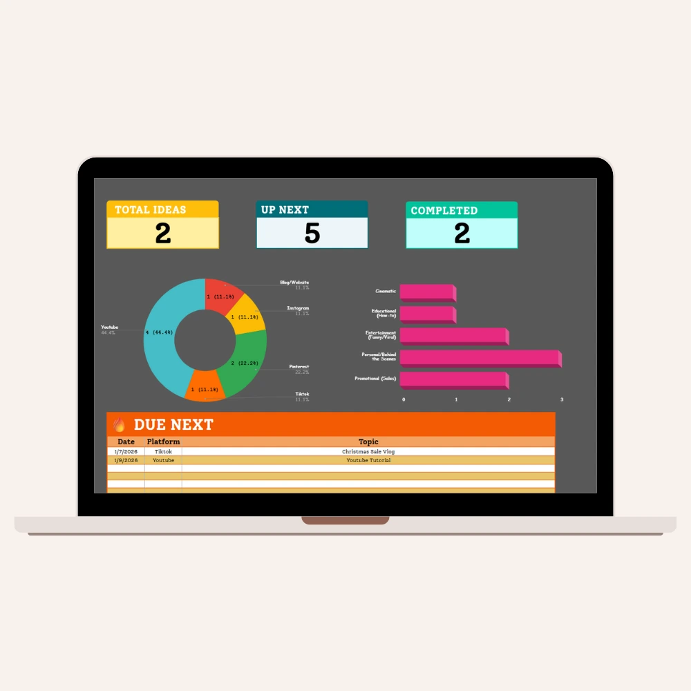 Social Media Content Calendar